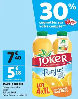 Auchan Joker le pur jus aanbieding