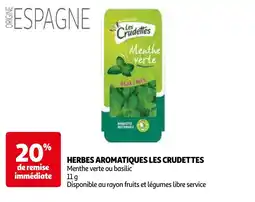 Auchan herbes aromatiques les crudettes aanbieding