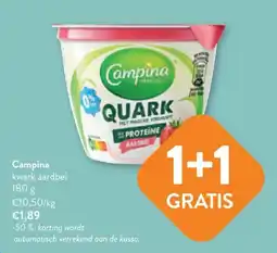OKay Campina kwark aardbei aanbieding