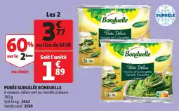Auchan purée surgelée bonduelle aanbieding
