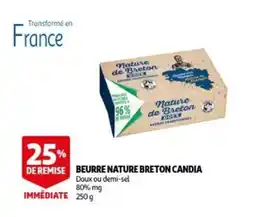 Auchan Beurre nature breton candia aanbieding