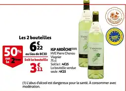 Auchan Les 2 bouteilles aanbieding