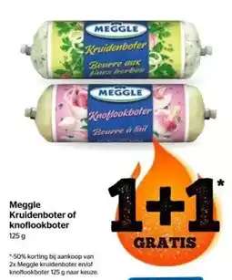 Spar Meggle kruidenboter of knoflookboter aanbieding