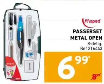 Passerset metal open