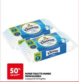 Auchan papier toilette humide fresh kleenex aanbieding