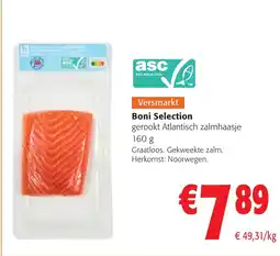Colruyt Boni Selection gerookt Atlantisch zalmhaasje aanbieding