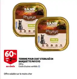 Auchan Terrine pour chat sterilise en barquette physyo aanbieding
