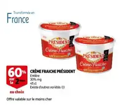 Auchan Crème fraiche président aanbieding
