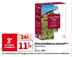 Auchan Côtes du Rhône villages aanbieding