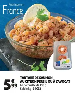Auchan Tartare de saumon aanbieding