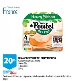 Auchan blanc de poulet fleury michon aanbieding