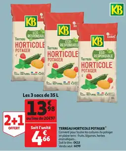 Auchan Terreau horticole potager aanbieding