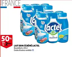 Auchan Lait demi-écrémé lactel aanbieding