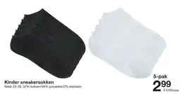 Zeeman Kinder sneakersokken aanbieding