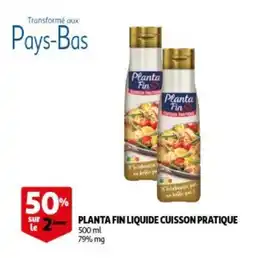Auchan Planta fin liquide cuisson pratique aanbieding