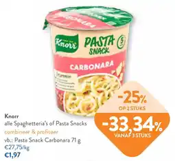 OKay Knorr pasta snack carbonara aanbieding