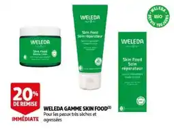 Auchan weleda gamme skin food aanbieding