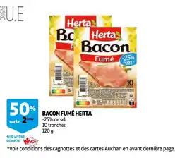 Auchan bacon fumé herta aanbieding