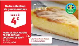 Auchan Parts de flan nature aanbieding