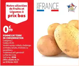Auchan pommes de terre de consommation aanbieding