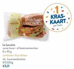 OKay La Lorraine verse haver- of botersandwiches aanbieding