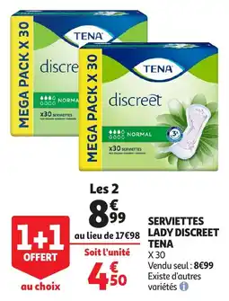 Auchan serviettes lady discreet tena aanbieding