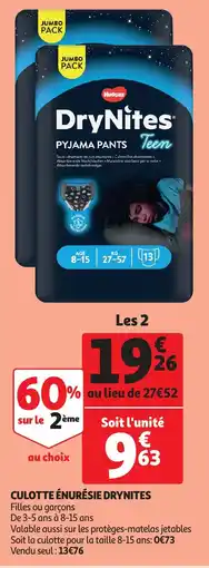 Auchan culotte énurésie drynites aanbieding