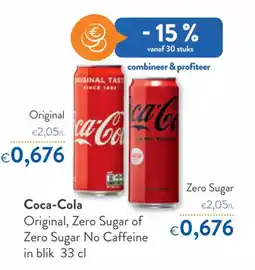 OKay Coca-Cola Original, Zero Sugar of Zero Sugar No Caffeine aanbieding