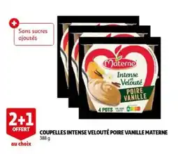 Auchan coupeles intense velouté poire vanille materne aanbieding