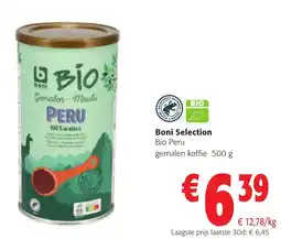 Colruyt Boni Selection Bio Peru gemalen koffie aanbieding