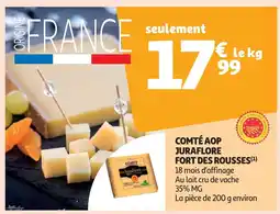 Auchan Comté AOP JuraFlore Fort des Rousses aanbieding