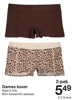 Zeeman Dames boxer aanbieding