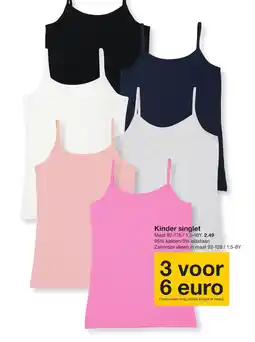 Zeeman Kinder singlet aanbieding