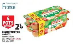 Auchan Dessert fruitier andros aanbieding