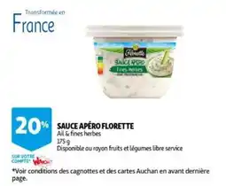 Auchan Sauce apéro florette aanbieding