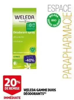 Auchan Weleda deodorant spray aanbieding