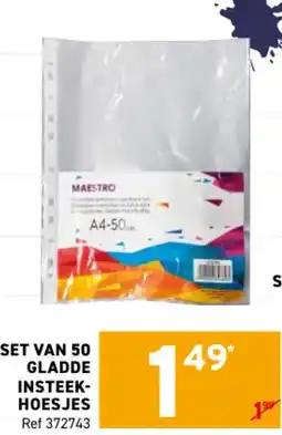 Trafic Set van 50 gladde insteek-hoesjes aanbieding