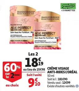 Auchan crème visage anti-rides l'oréal aanbieding