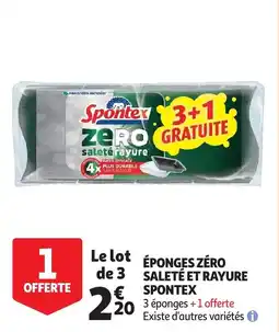 Auchan éponges zéro saleté et rayure spontex aanbieding