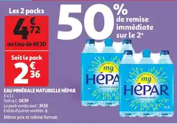 Auchan eau minerale naturelle hepar aanbieding