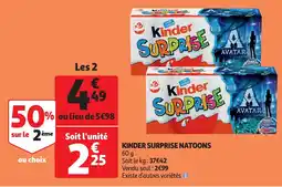 Auchan kinder surprise natoons aanbieding