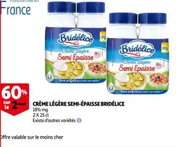 Auchan Crème légère semi-épaisse bridélice aanbieding