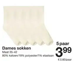 Zeeman Dames sokken aanbieding