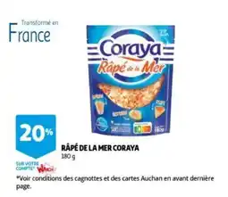 Auchan Râpé de la mer coraya aanbieding