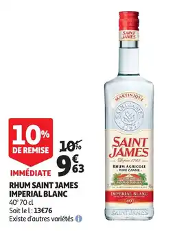 Auchan rhum saint james imperial blanc aanbieding
