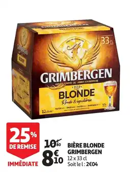 Auchan bière blonde grimbergen aanbieding