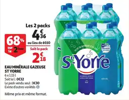 Auchan eau minerale gazeuse st yorre aanbieding