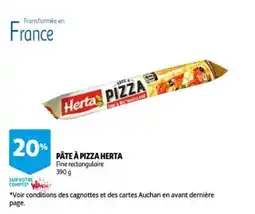 Auchan Pâte à pizza herta aanbieding
