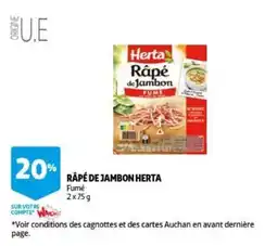 Auchan Râpé de jambon herta aanbieding