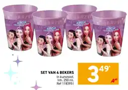 Trafic set van 4 bekers aanbieding
